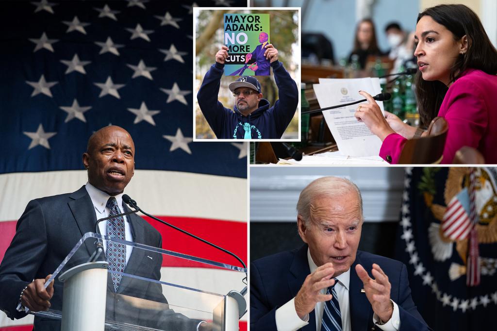 AOC Questions Biden's Handling of NYC Migrant Crisis, Urges Review of Adams' Budget Cuts