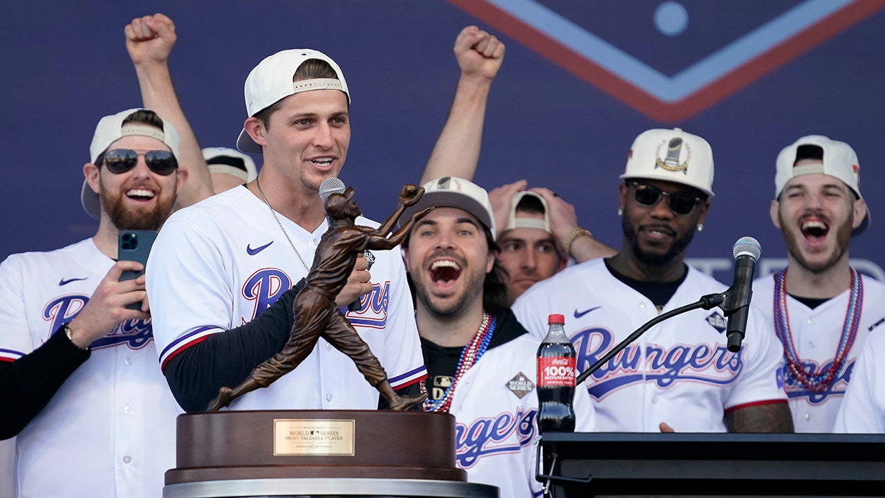 Featured image for "Corey Seager Throws Shade at Astros' Bregman, Rangers Celebrate World Series Victory with Massive Parade"