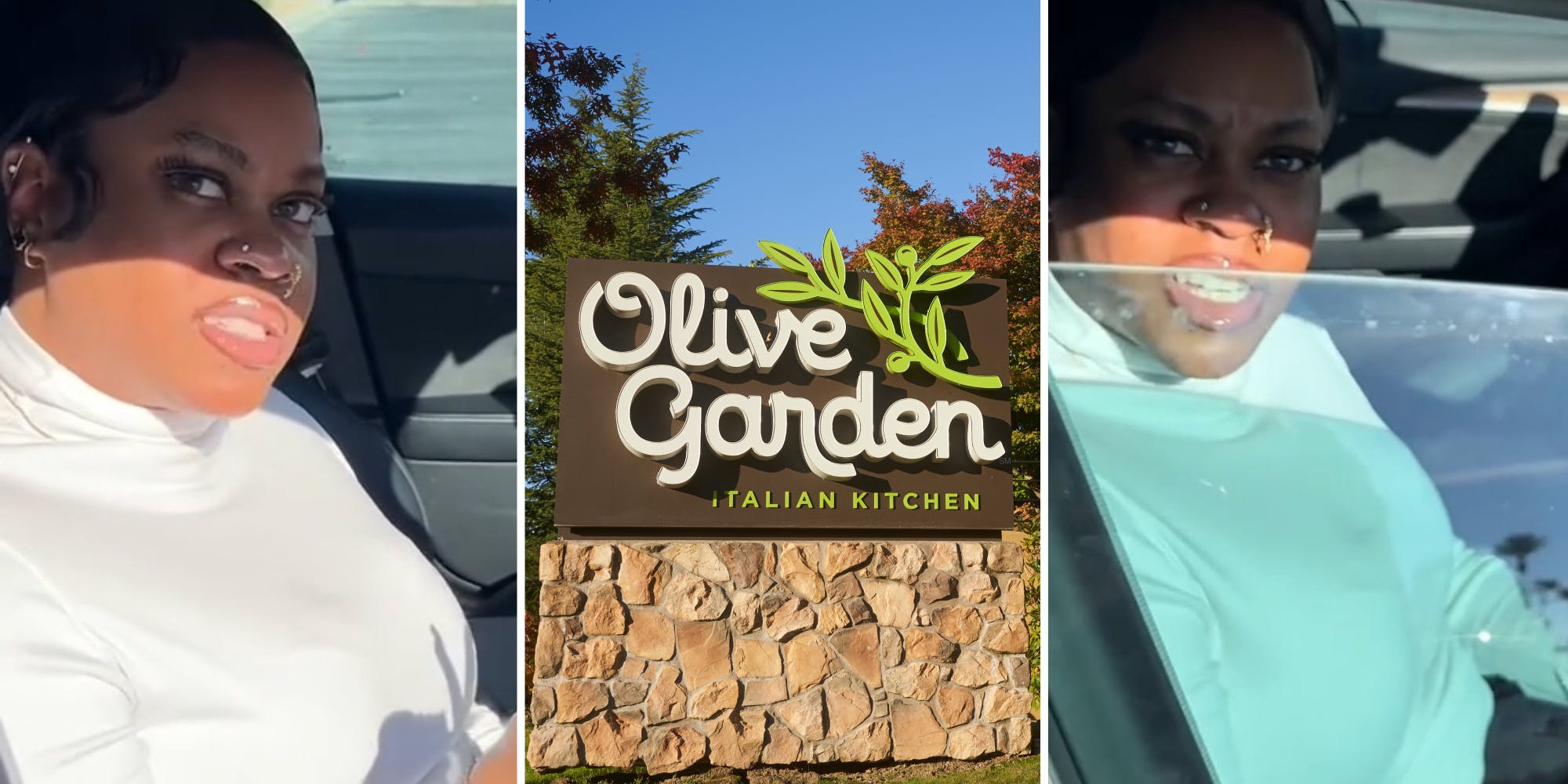 "Controversial Date Dilemma: Woman Stays Put in Car at Olive Garden, Public Opinion Divided"