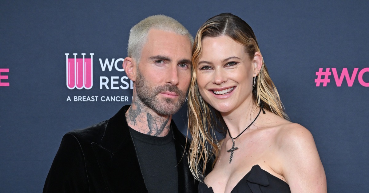 Featured image for Behati Prinsloo and Adam Levine's Family Moments at Maroon 5 Residency in Vegas.