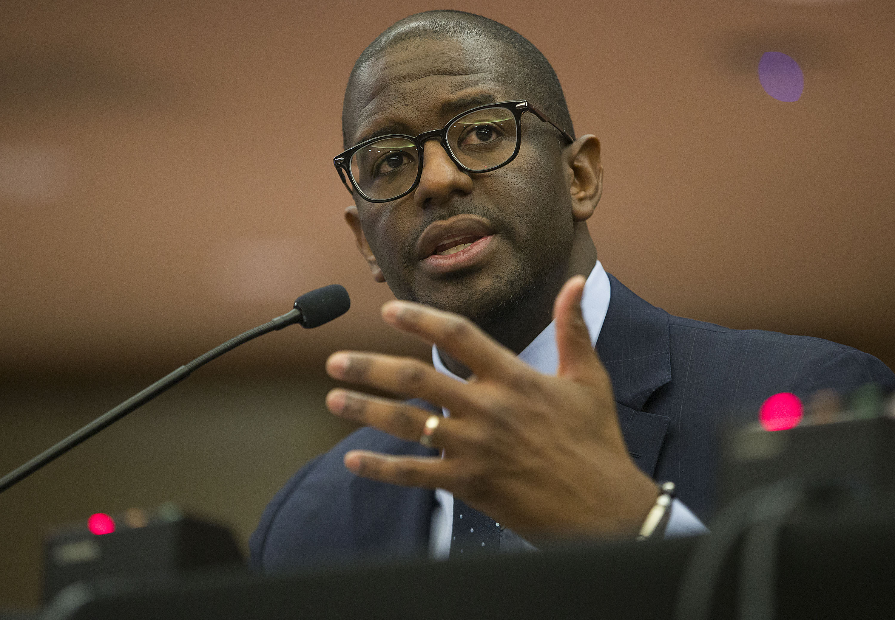 Featured image for Andrew Gillum acquitted of lying to FBI, mistrial declared on remaining charges.