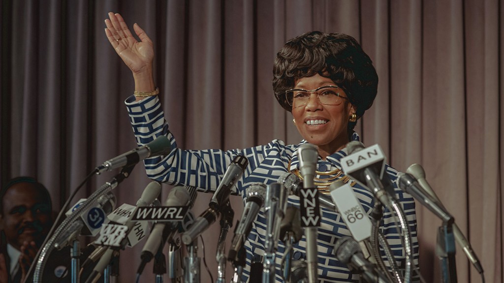 Featured image for "Regina King's Powerful Portrayal of Shirley Chisholm in 'Shirley' Shines"