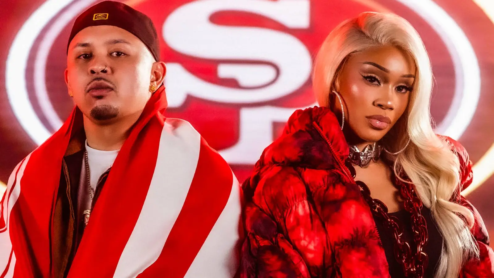 Saweetie and P-Lo Unveil 49ers Playoff Anthem "Bay-Triotic"