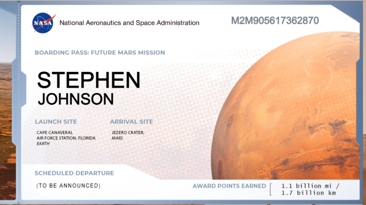 "Be Part of History: Send Your Name to Mars!"