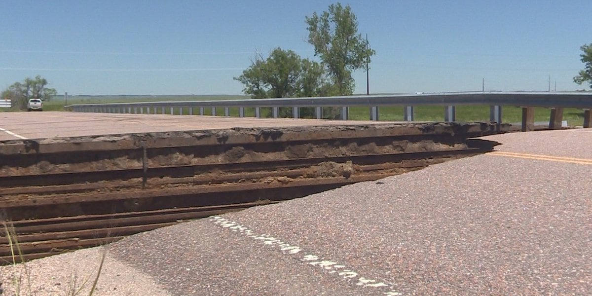 Southern Colorado bridge collapse limits road access.