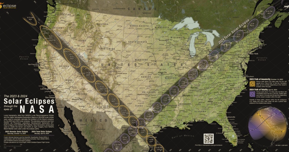 "Find the Best Spots to View the Solar Eclipse with NASA's Map"