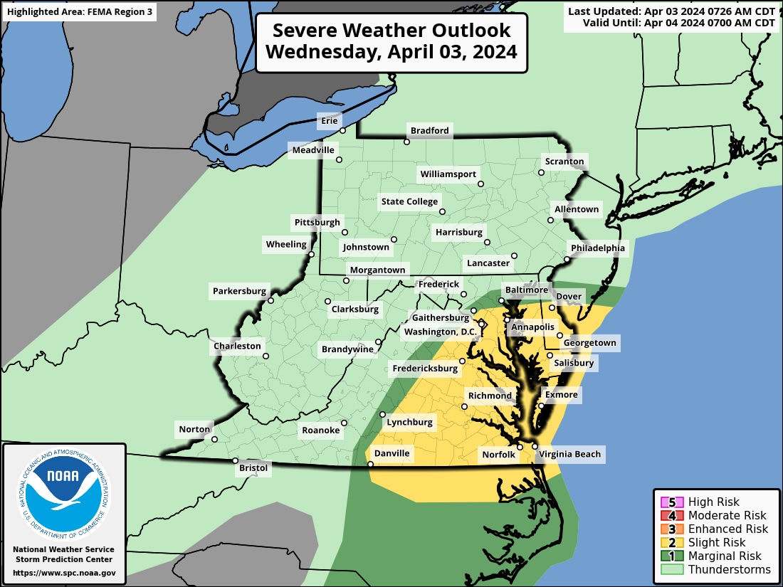 Featured image for "Alert: Potential Severe Storms and Flooding Threaten D.C. and Maryland Today"