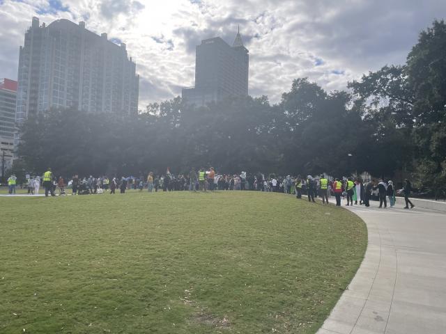 "Pro-Palestinian Protesters Rally in Raleigh as Israel Readies Ground Invasion of Gaza"