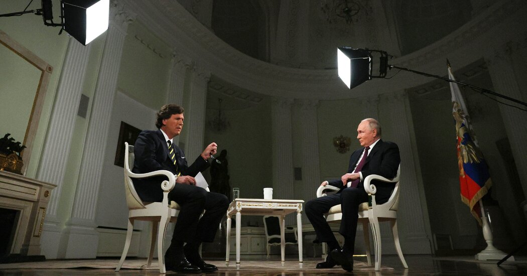 Featured image for "Tucker Carlson's Controversial Interviews with Putin: A Lesson in Media Ethics"