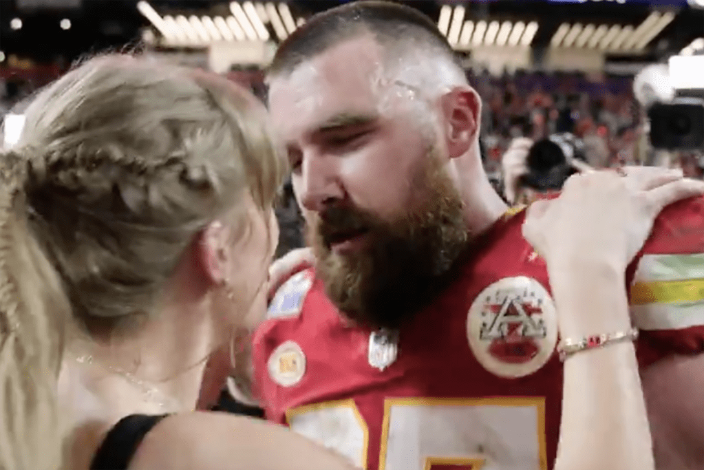 Featured image for "Taylor Swift and Travis Kelce's Heartwarming Super Bowl Connection"