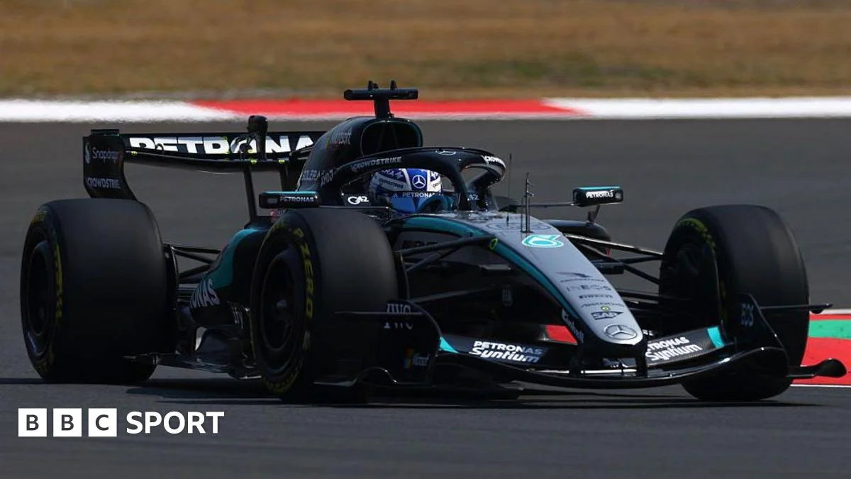 Russell tops Chinese GP practice as Mercedes lock 1-2 with Antonelli