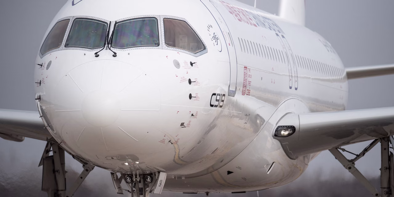 Featured image for China's C919 makes historic commercial debut, challenging Boeing and Airbus.