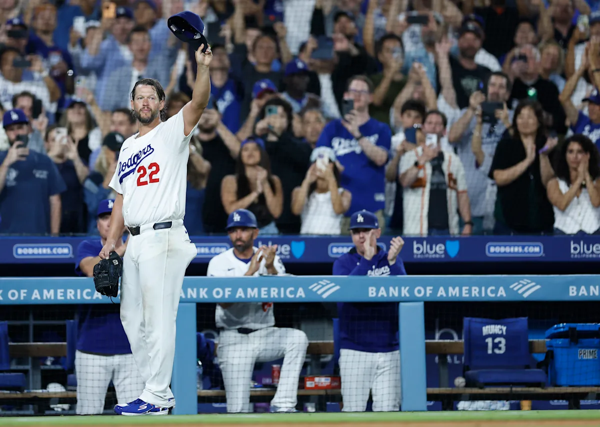 Featured image for Clayton Kershaw's Final Home Start Sparks Ovation as Dodgers Secure Playoff Spot