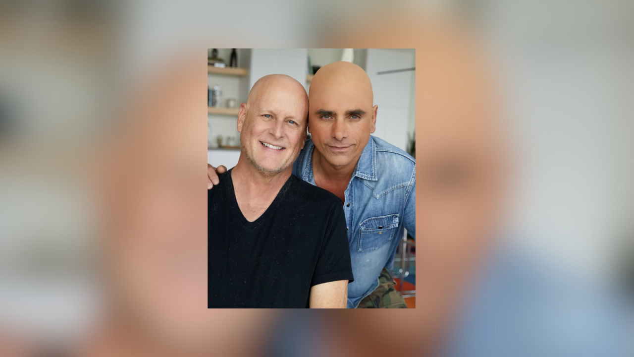 Featured image for John Stamos Stands by Dave Coulier with Bald Cap Tribute Amid Cancer Battle