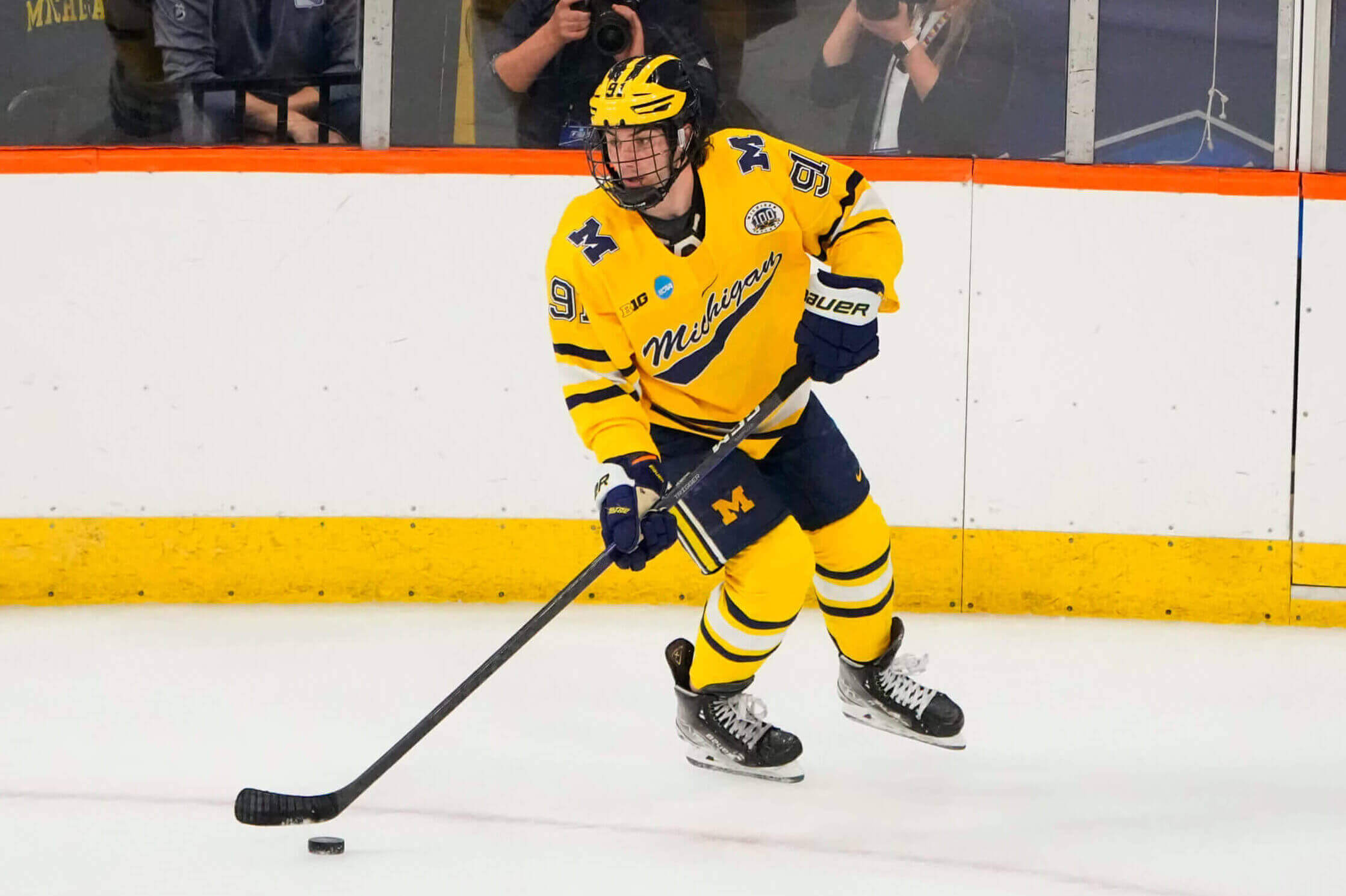 Featured image for "Michigan Sophomore Frank Nazar Signs Three-Year Deal with Blackhawks"