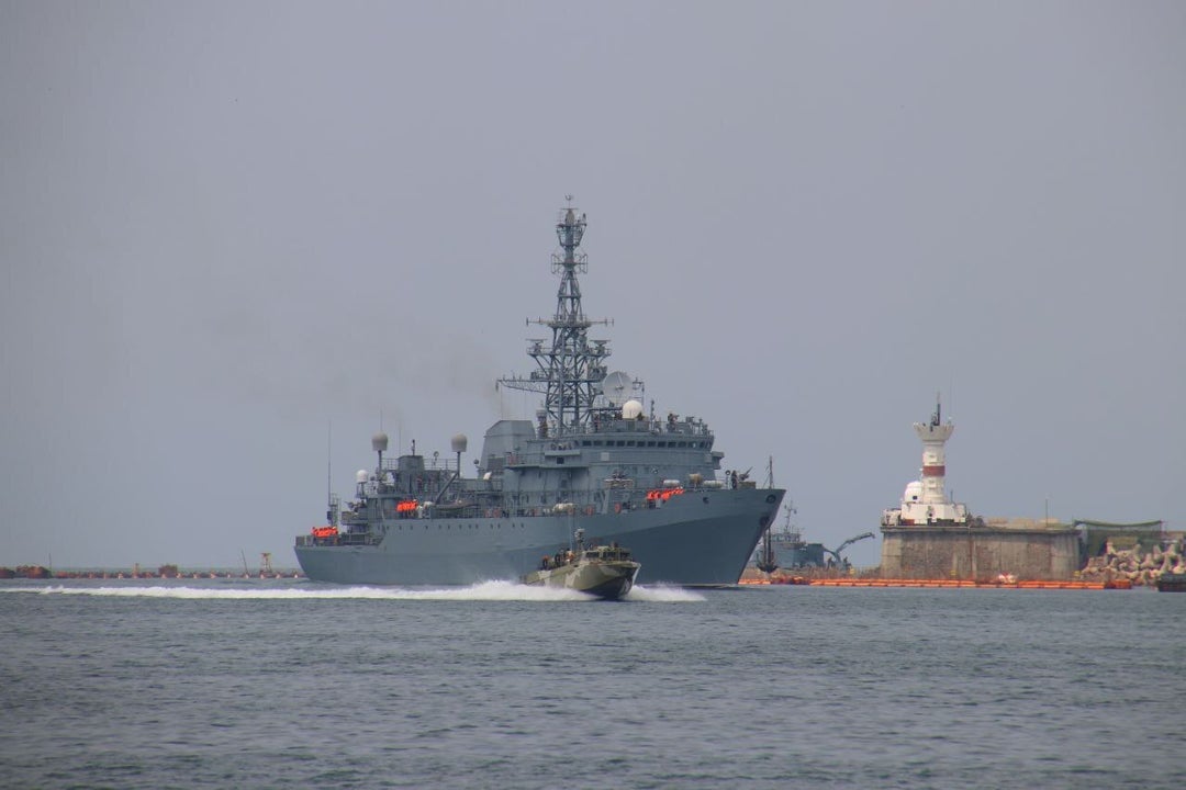 Featured image for Unmanned Drone Boat Attack on Russian Ship in Black Sea Raises Questions.