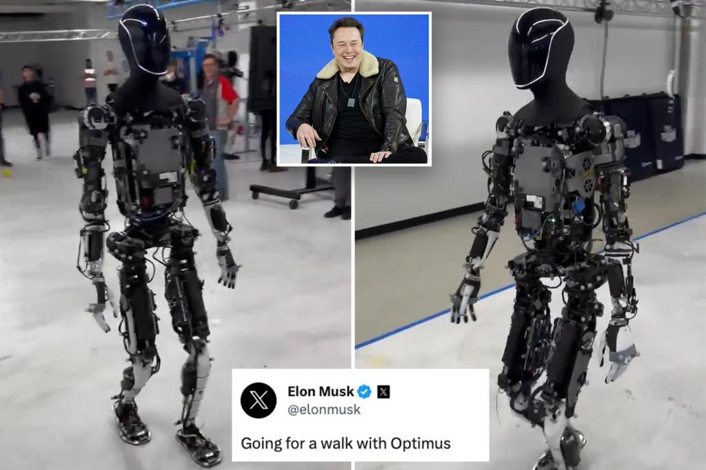 Elon Musk Tests Tesla's Life-Size Robot Optimus Amid Controversy