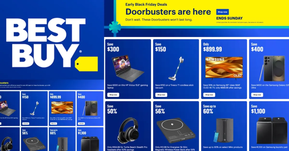 Featured image for Best Buy Launches Early Black Friday Deals on Electronics and More