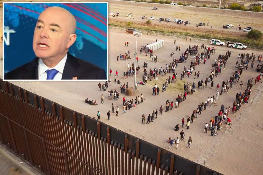 Mayorkas defends border policies, cites drop in crossings.