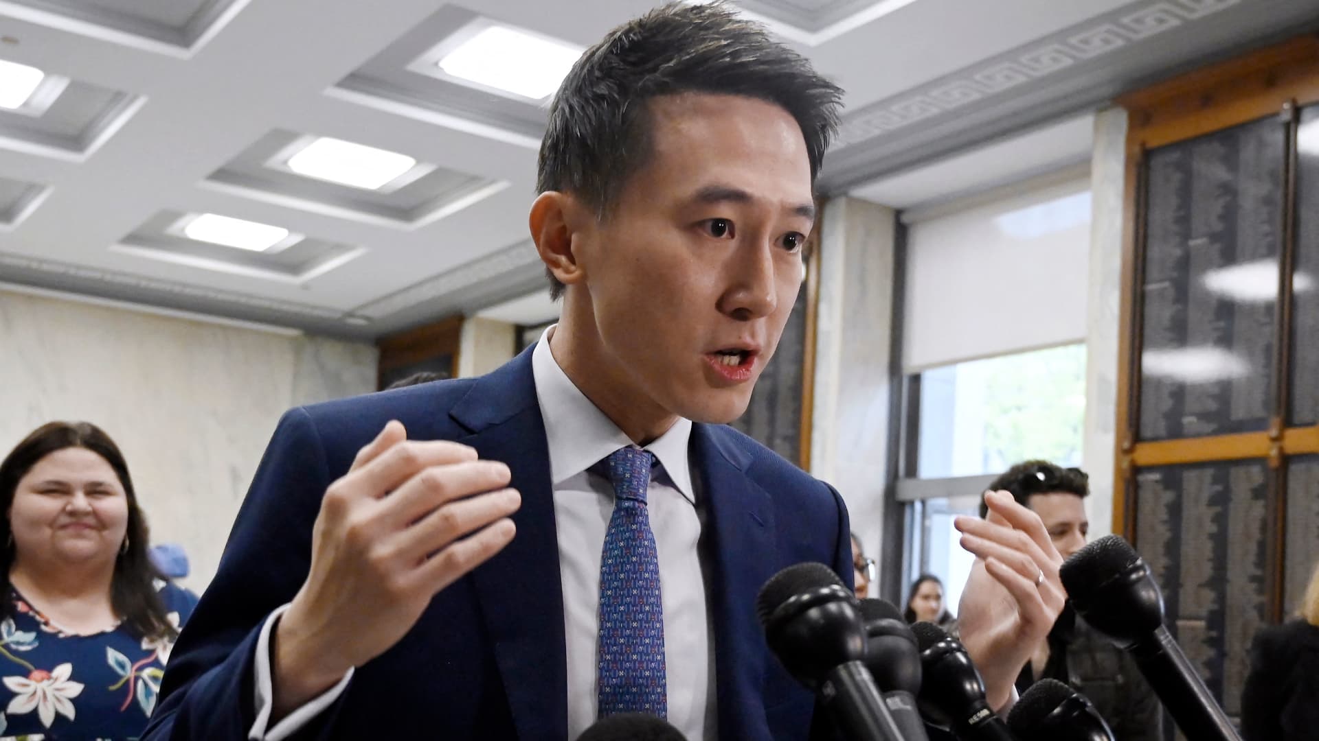 TikTok CEO testifies before House committee amid potential U.S. ban.