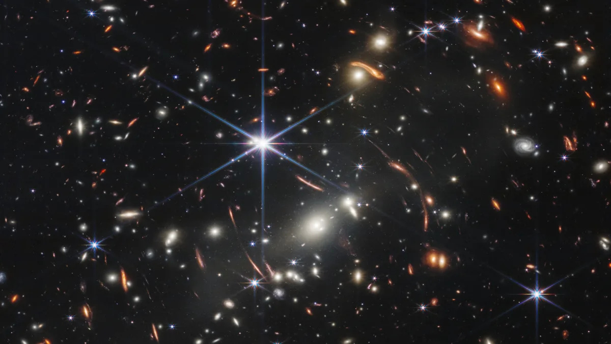 "James Webb Space Telescope Unveils Cosmic Distances of 200 Galaxies"