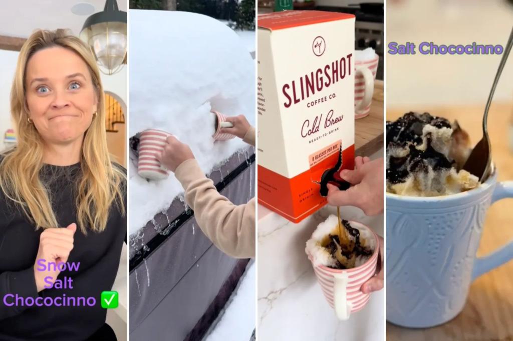 "Reese Witherspoon's Snow Snack Sparks Hygiene Debate"