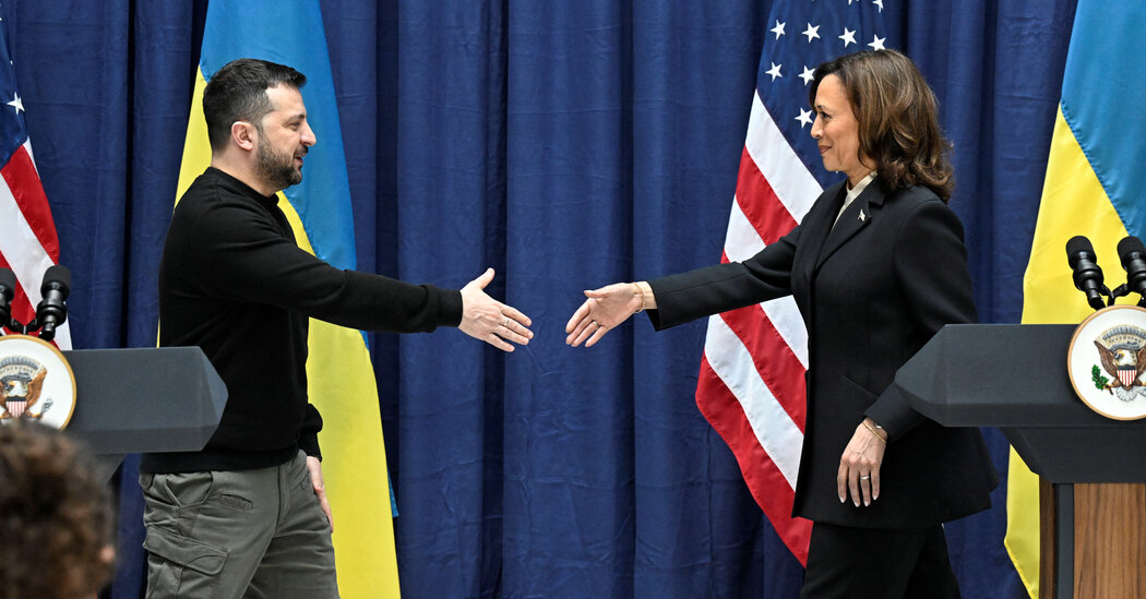 Featured image for "Harris Stands Firm on US Support for Ukraine Despite GOP Resistance and Trump's Policies"