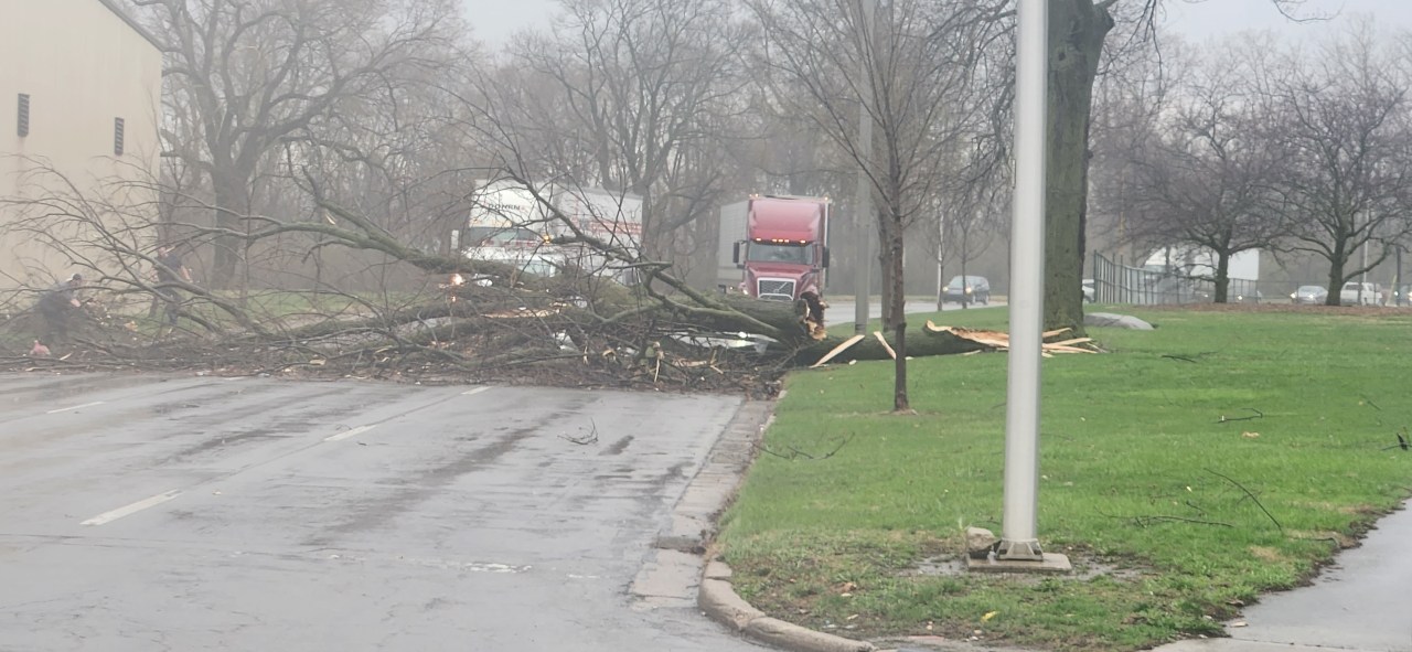 Indiana and Ohio hit by severe weather causing damage and tornadoes, relief efforts underway.