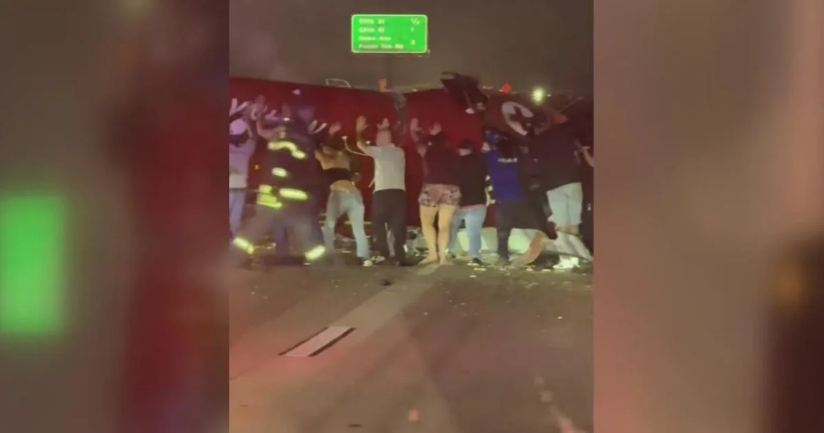 Featured image for Bystanders Help Lift Sacramento Helicopter Wreckage, Three Critically Injured