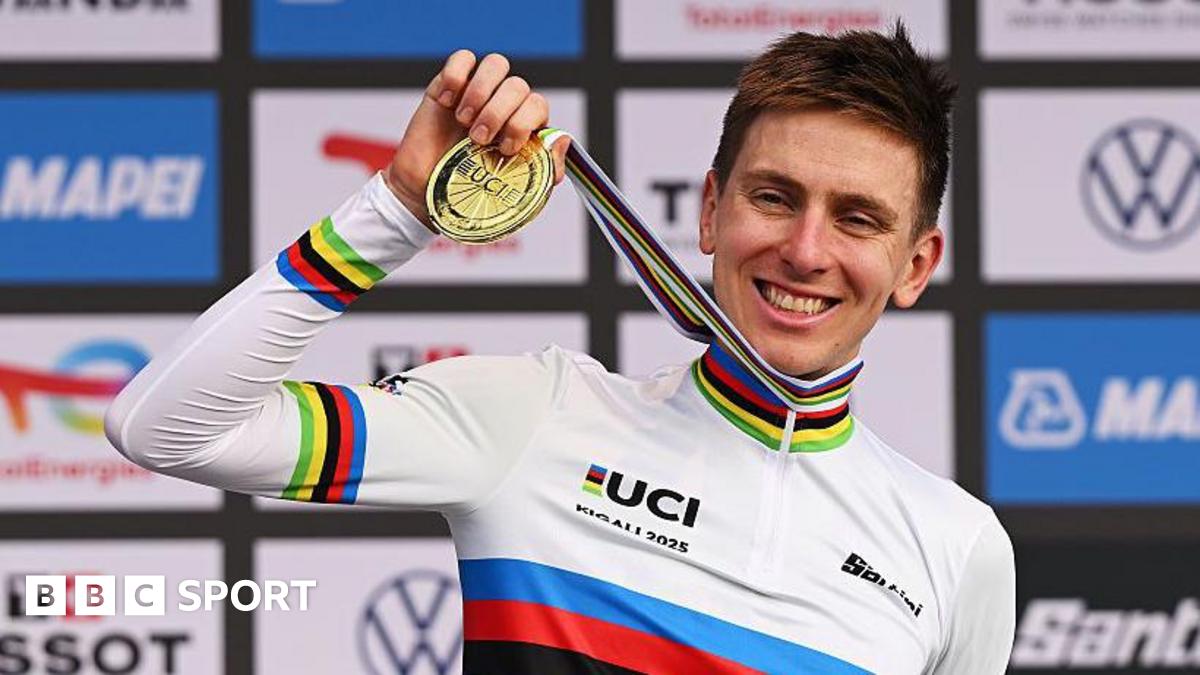 Featured image for Tadej Pogacar Repeats as World Road Cycling Champion in Rwanda