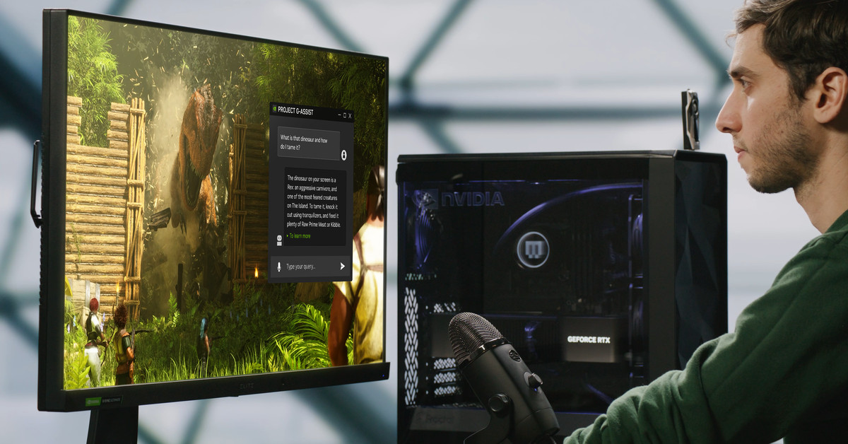 Featured image for Nvidia Unveils G-Assist: AI Chatbot for Gamers