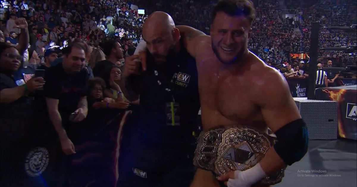 MJF retains AEW World Title against Hiroshi Tanahashi at Forbidden Door.