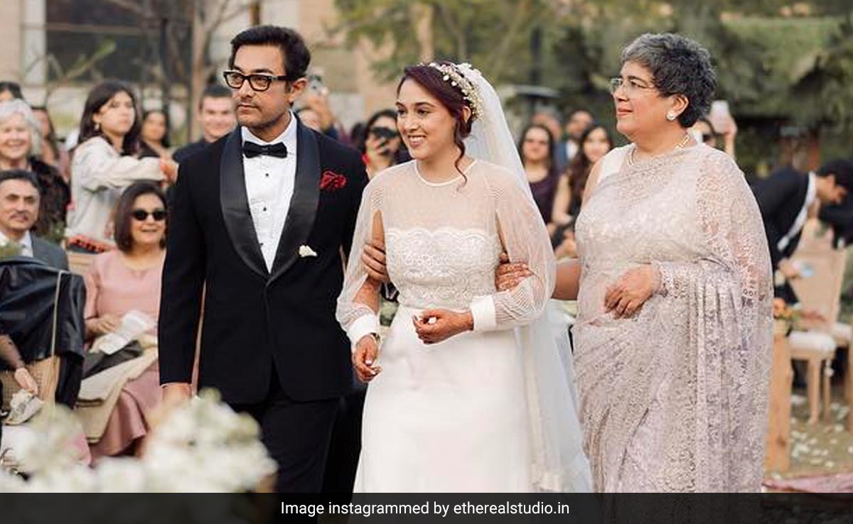 Featured image for Ira Khan's Dreamy Wedding: Aamir Khan's Emotional Gesture and Nupur Shikhare's Revealing Moment