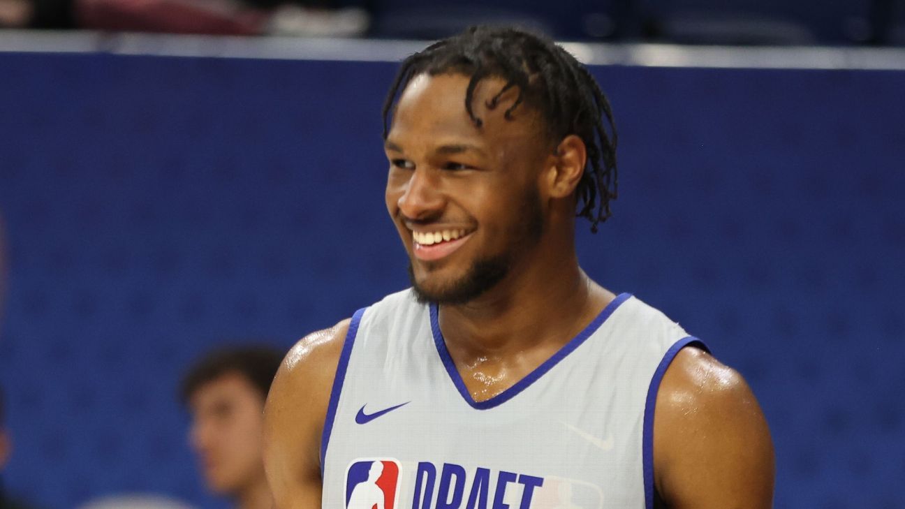 Featured image for Bronny James Commits to 2024 NBA Draft, Eyes Two Teams