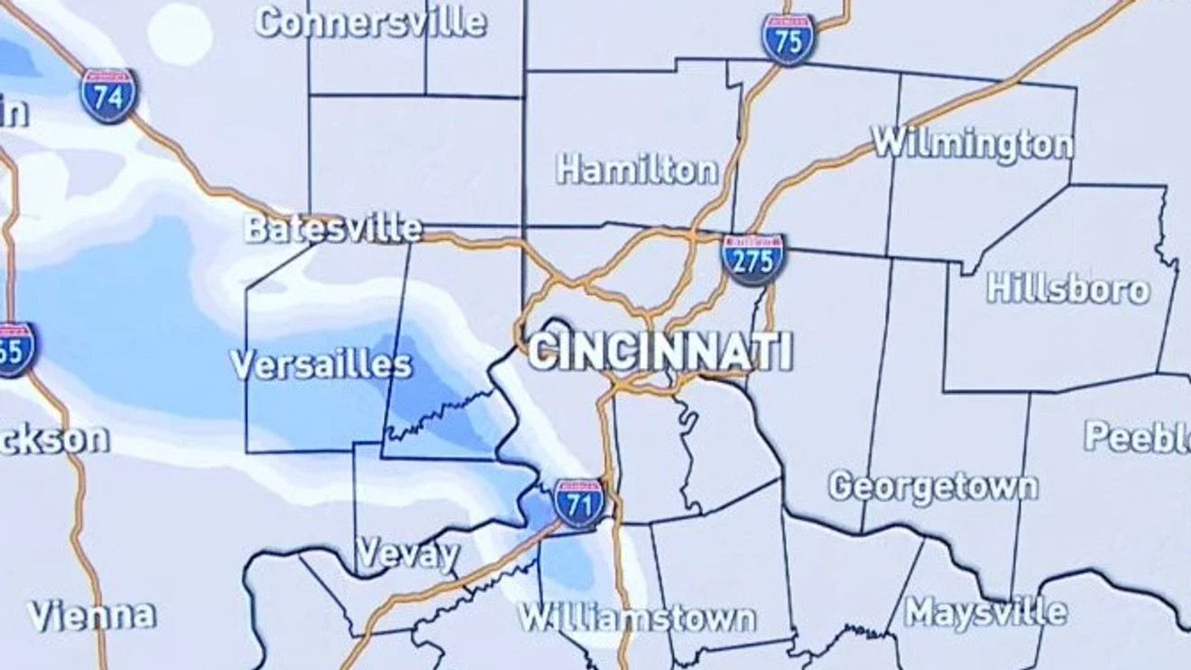 Cincinnati Braces for 1–3 Inches of Snow Tuesday, Then Warmer Weather Next Week