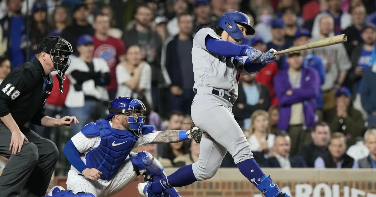 Dodgers secure victory over Cubs with Outman's grand slam.