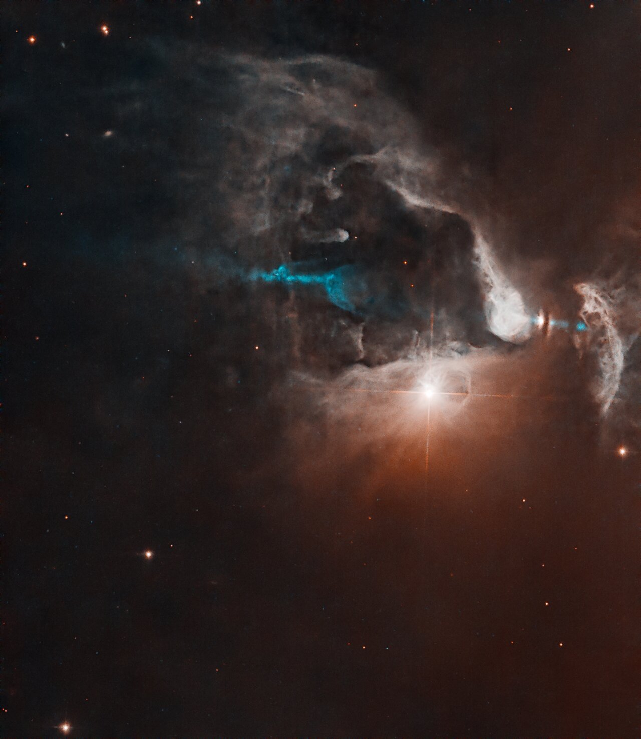 Featured image for "Stunning Cosmic Light Show: Hubble Captures New Star's Spectacular Debut"