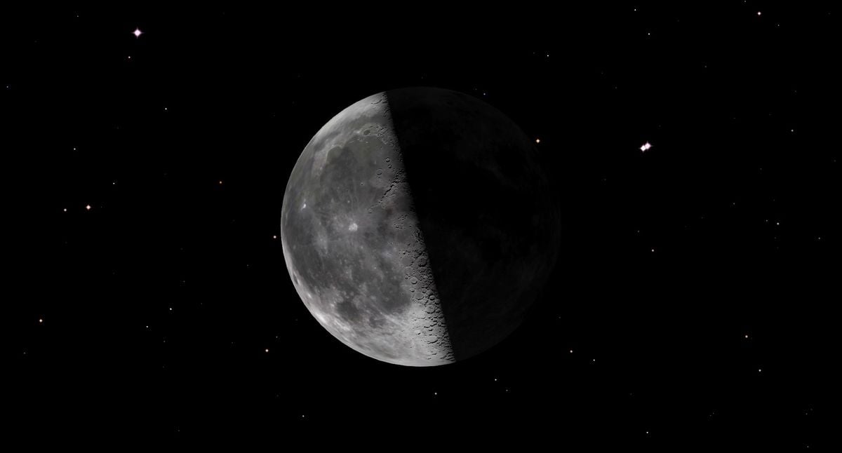 Featured image for Catch a Glimpse of the Waning Half-Lit Moon Tonight
