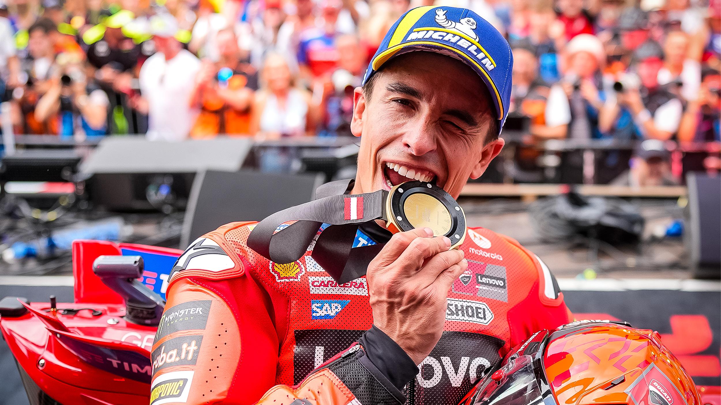 Featured image for Marquez Extends Winning Streak at Spielberg as Bagnaia Faces DNF