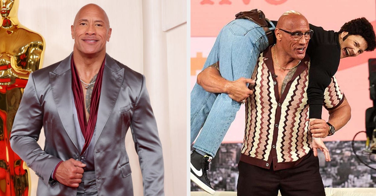 Featured image for "Dwayne Johnson's Respectful Gesture Towards Drew Barrymore Sparks Praise"