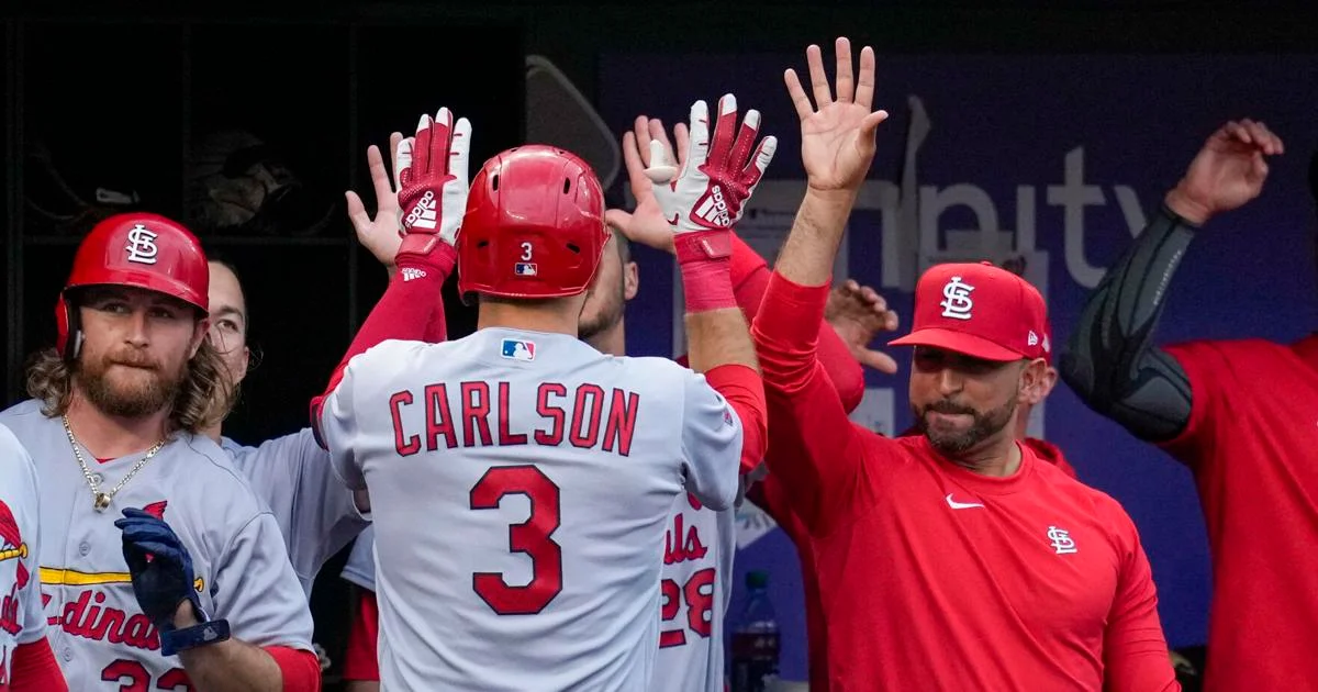 "Dylan Carlson shines with two homers, earns spot in Cardinals outfield."