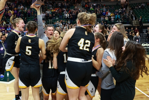 Featured image for Michigan's Glen Lake Dominates in Girls Basketball State Finals.