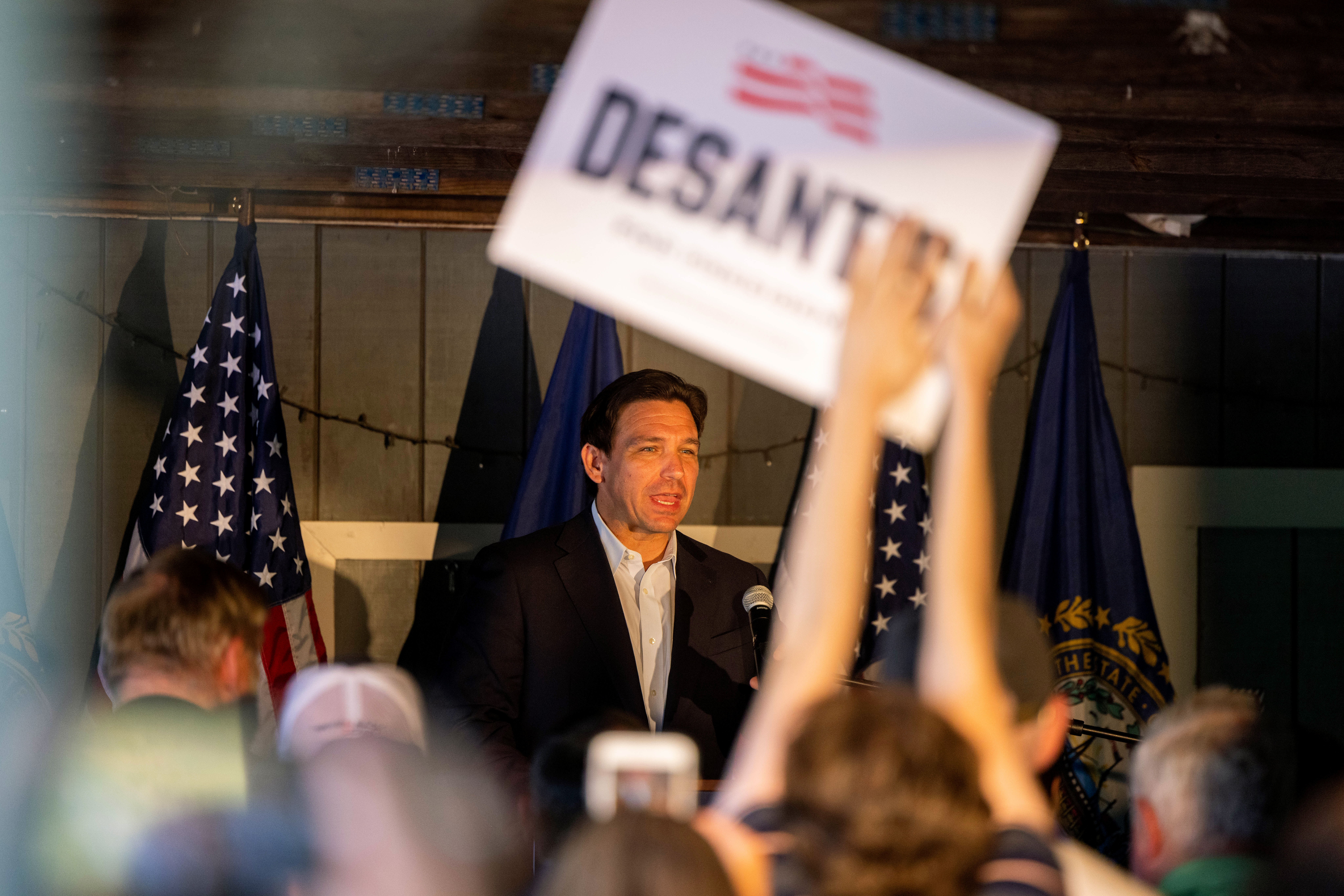 DeSantis faces tough competition in New Hampshire political season.