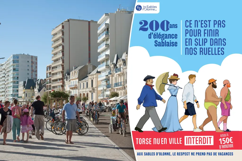 French Beach Shops React to Tourists Wearing Swimsuits