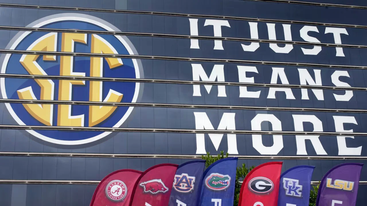 SEC announces 8-game conference slate for 2024, divisions eliminated.
