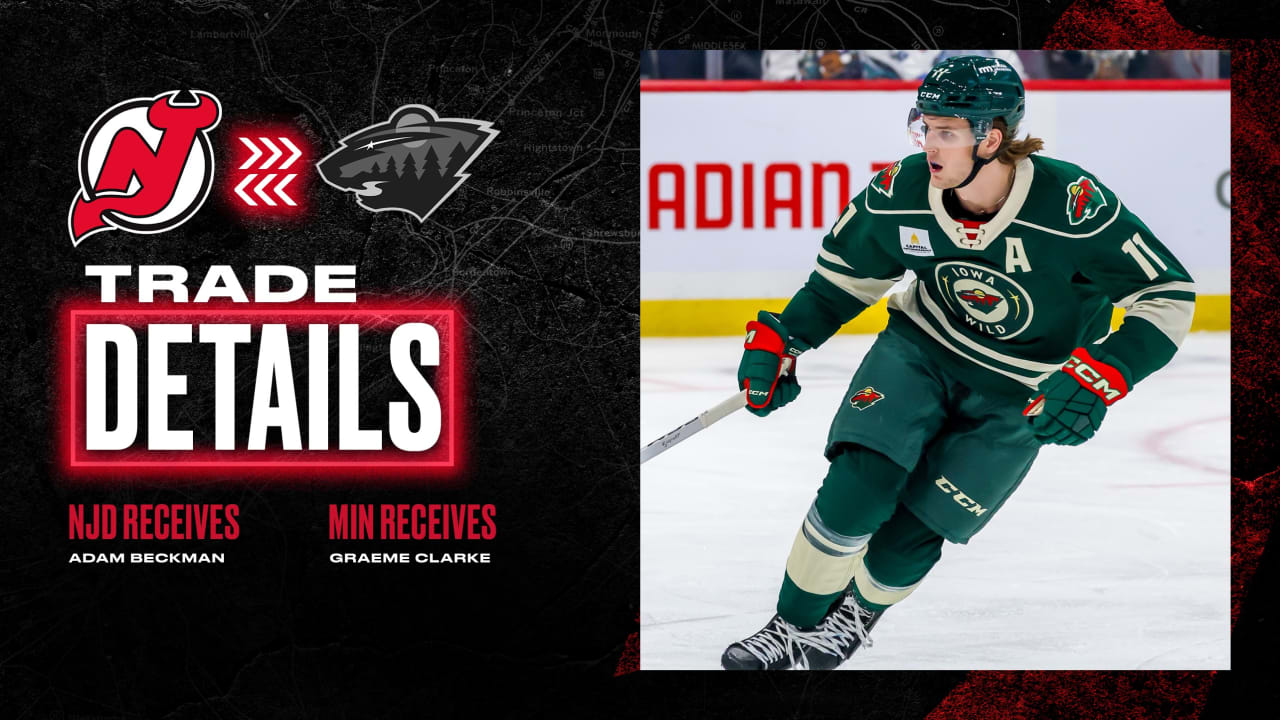 Featured image for Devils and Wild Swap AHL Forwards Beckman and Clarke