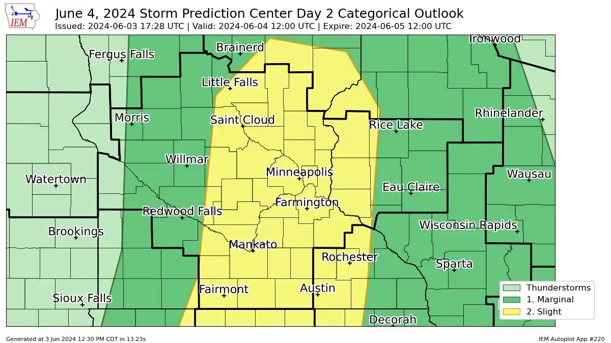 Severe Storms and Heavy Rain Expected Tuesday