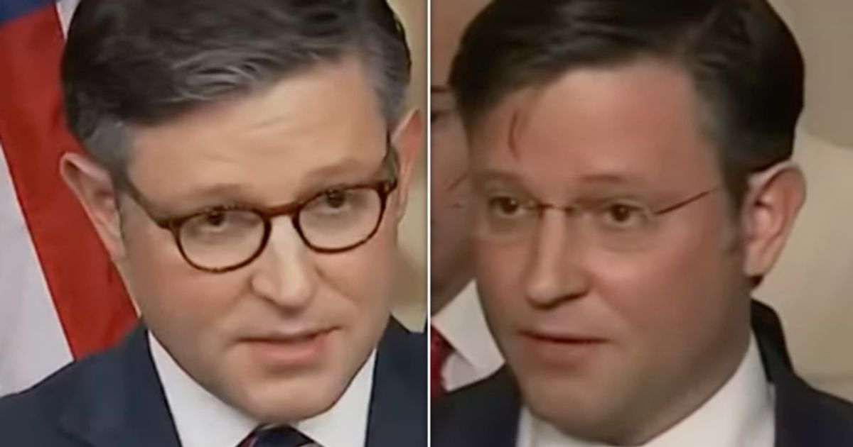 Mike Johnson's Flip-Flop on Biden Impeachment Exposed in Supercut