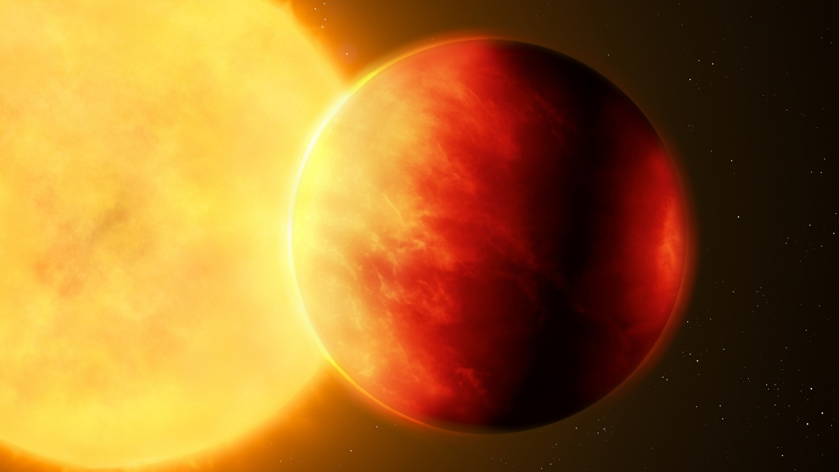 Featured image for Webb Telescope Discovers Unexpected Atmosphere on Hot Lava Exoplanet