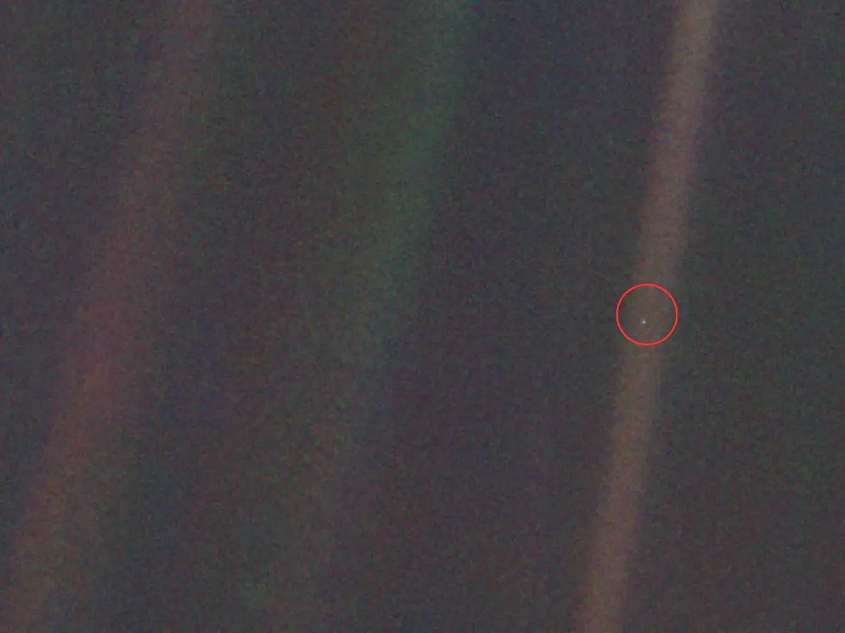 Featured image for Pale Blue Dot: Earth's Tiny Presence in Space